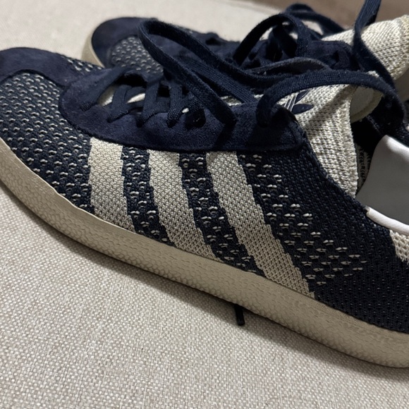 Adidas Gazelle Primeknit Sneaker-Mens 7.5-Blue/White-GUC - Picture 15 of 16